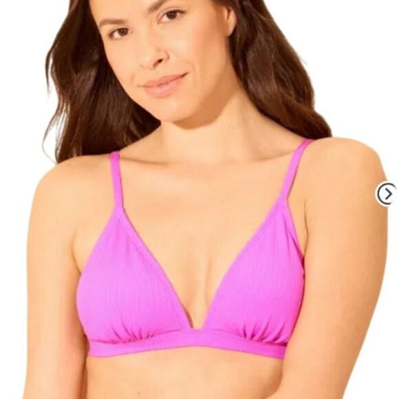 Shade & Shore Triangle Bikini Top Pink Large - Picture 2 of 5